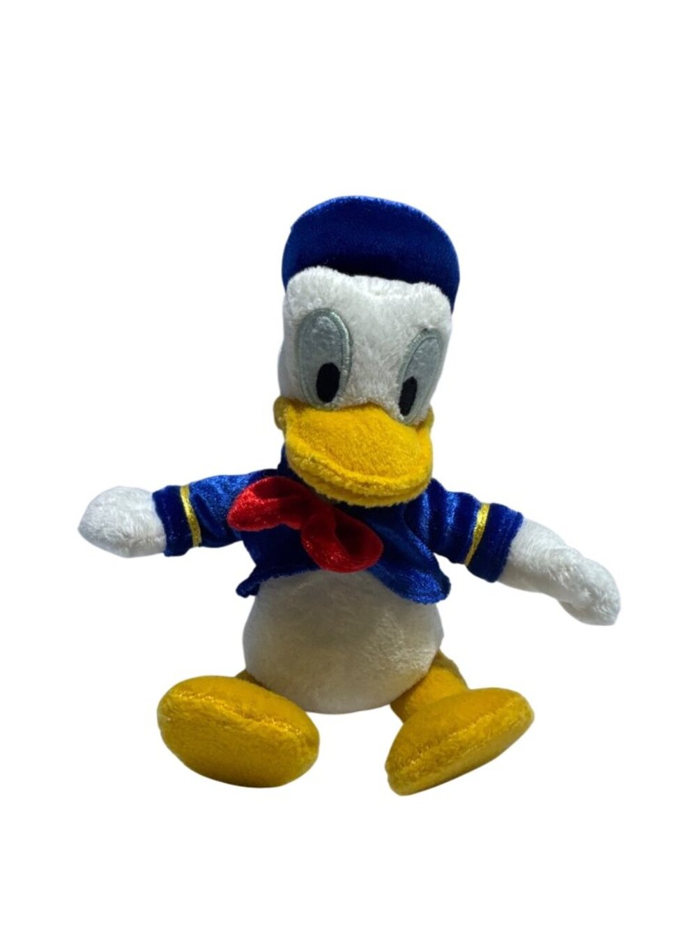 Disney Donald Duck Plush Doll Blue Velvet 8 Inches Collectible Soft Toy White Ye